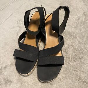 Caslon Black Strappy Sandals
